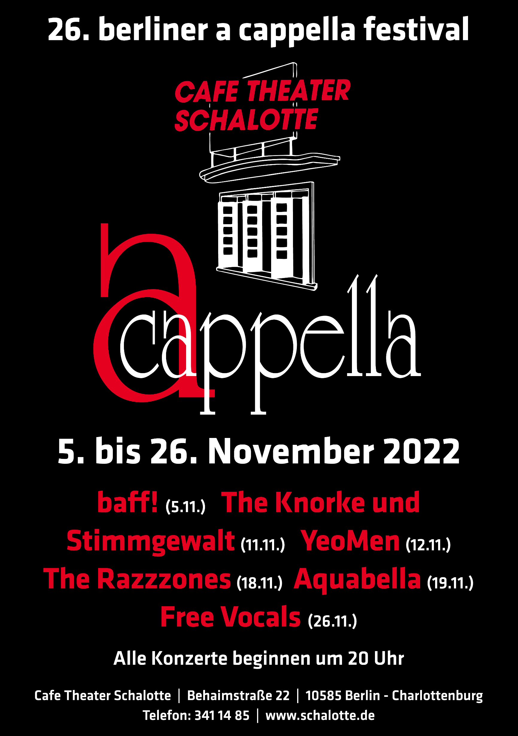 26. berliner a cappella festival