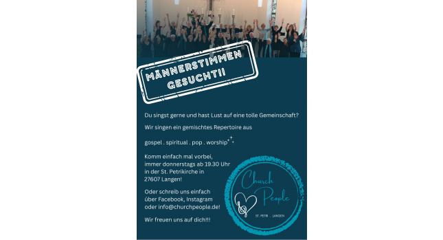 Aufruf Männer gesucht mit Informationen zum Kontakt