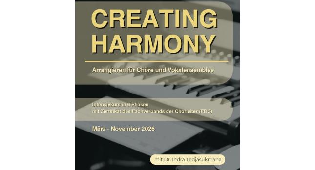 Plakat für eine Arrangement-Ausbildung