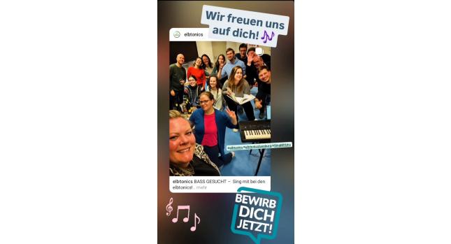 Die elbtonics freuen sich auf dich!