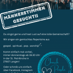 Aufruf Männer gesucht mit Informationen zum Kontakt 