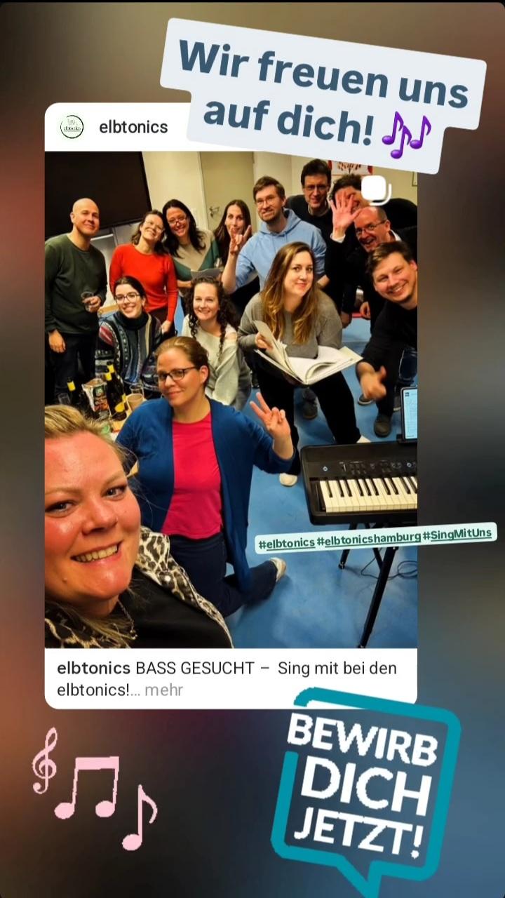 Die elbtonics freuen sich auf dich!